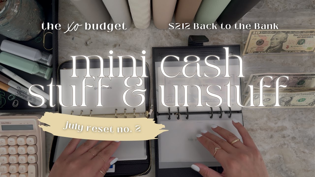 Cash Stuffing & Unstuffing | July 2024 | No. 2 | Wallet Reset | Credit Card Spending + Cash Budget