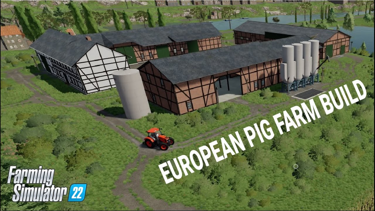 EUROPEAN PIG FARM BUILD - Haut-Beyleron - FS22 Timelapse