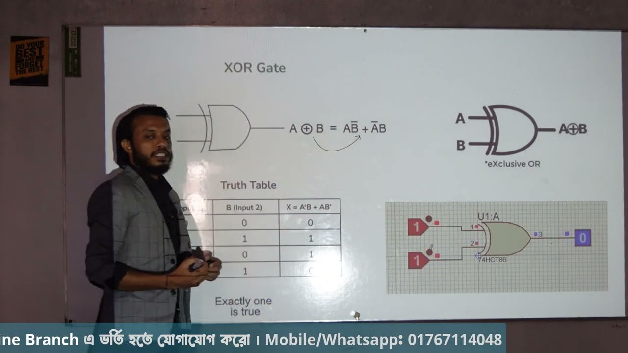 XOR GATE || xor gate circuit diagram || hsc ict class chapter 3