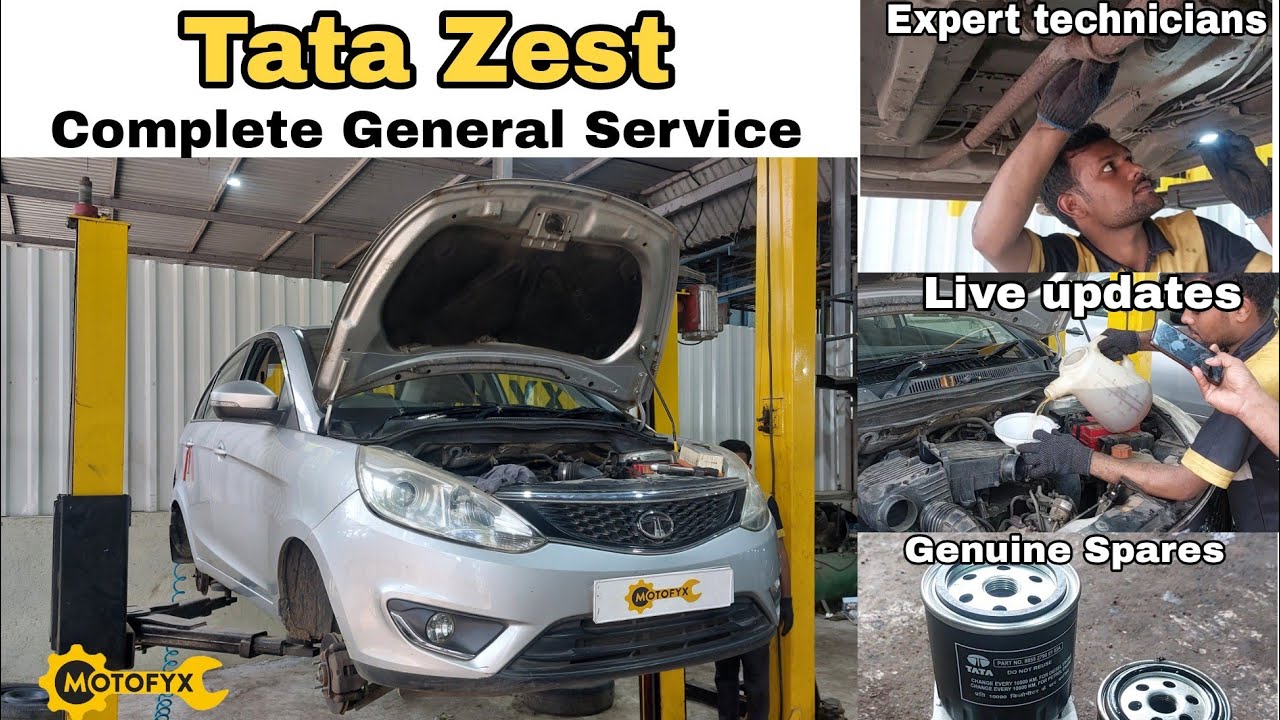 Tata Zest Complete General Service By MotoFyx | Expert Technicians | Genuine Spares | Live Updates