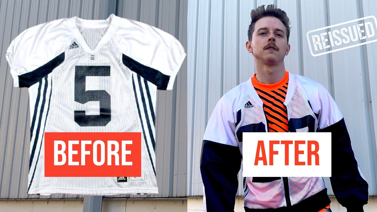 I turned a football jersey into a bomber jacket | REISSUED