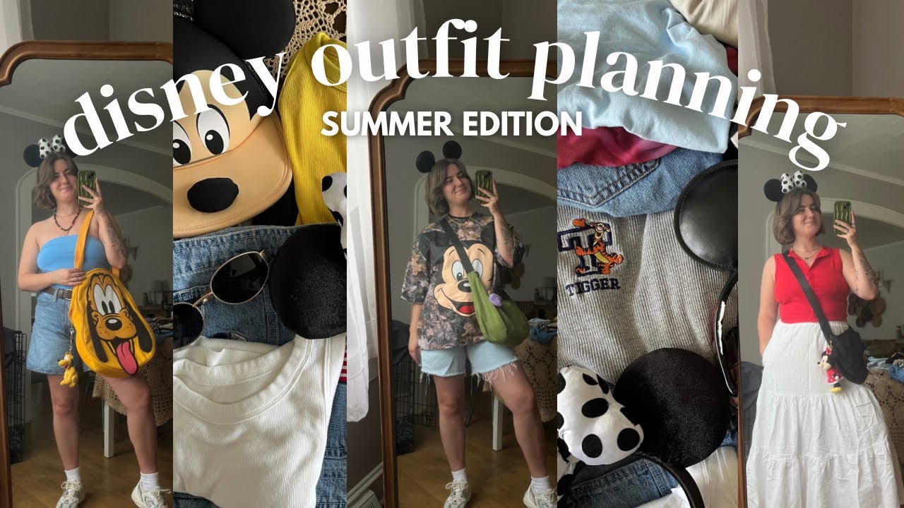 DISNEY OUTFIT PLAN WITH ME | summer disney world fit ideas