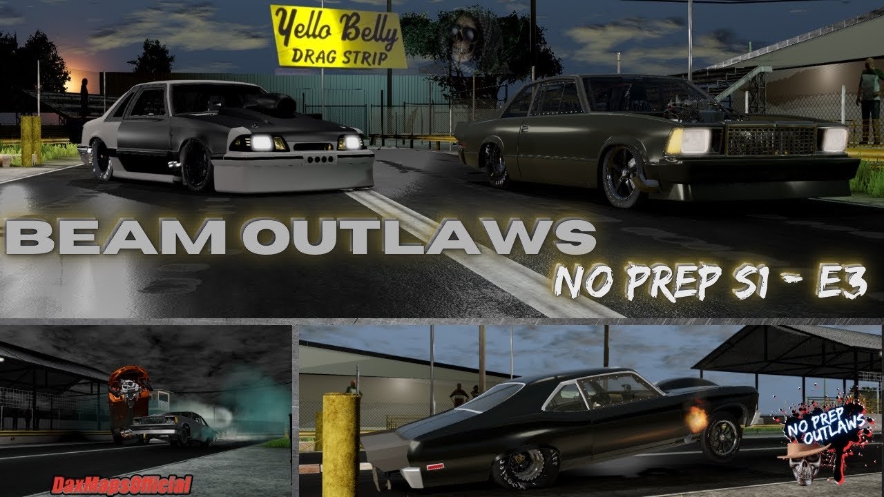 BEAMNG DRAG RACING- YELLO BELLY NO PREP EP.2 -BeamNG.DRIVE /CRASHBOSSTV