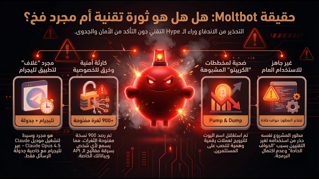 الجانب المظلم للأدوات الذكية: ما لا يخبرك به أحد! Moltbot \ Clawdbot