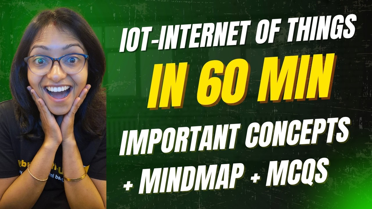 Internet of Things (IoT) in 1 Hour | Most Important Concepts + Mind Map + MCQs | Exam Revision