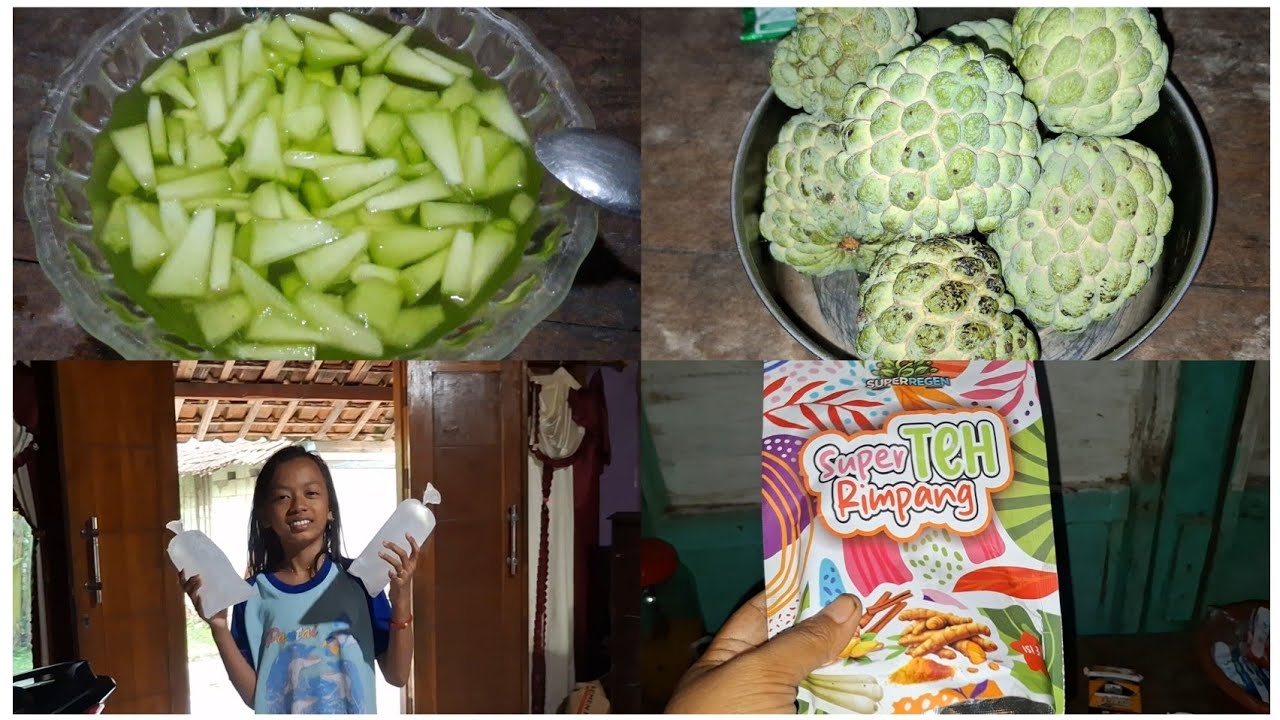 SORE² GAWE SEGER² AN KALI INI TIDAK BELI DULU - MEMBUAT ES MELON KANGGO BUKA PUASA