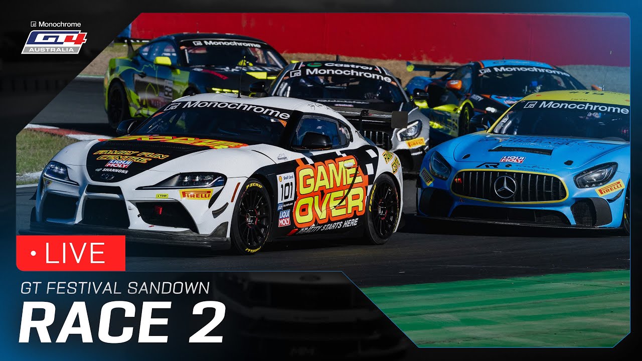 LIVE | Race 2 | GT Festival Sandown | 2025 Monochrome GT4 Australia