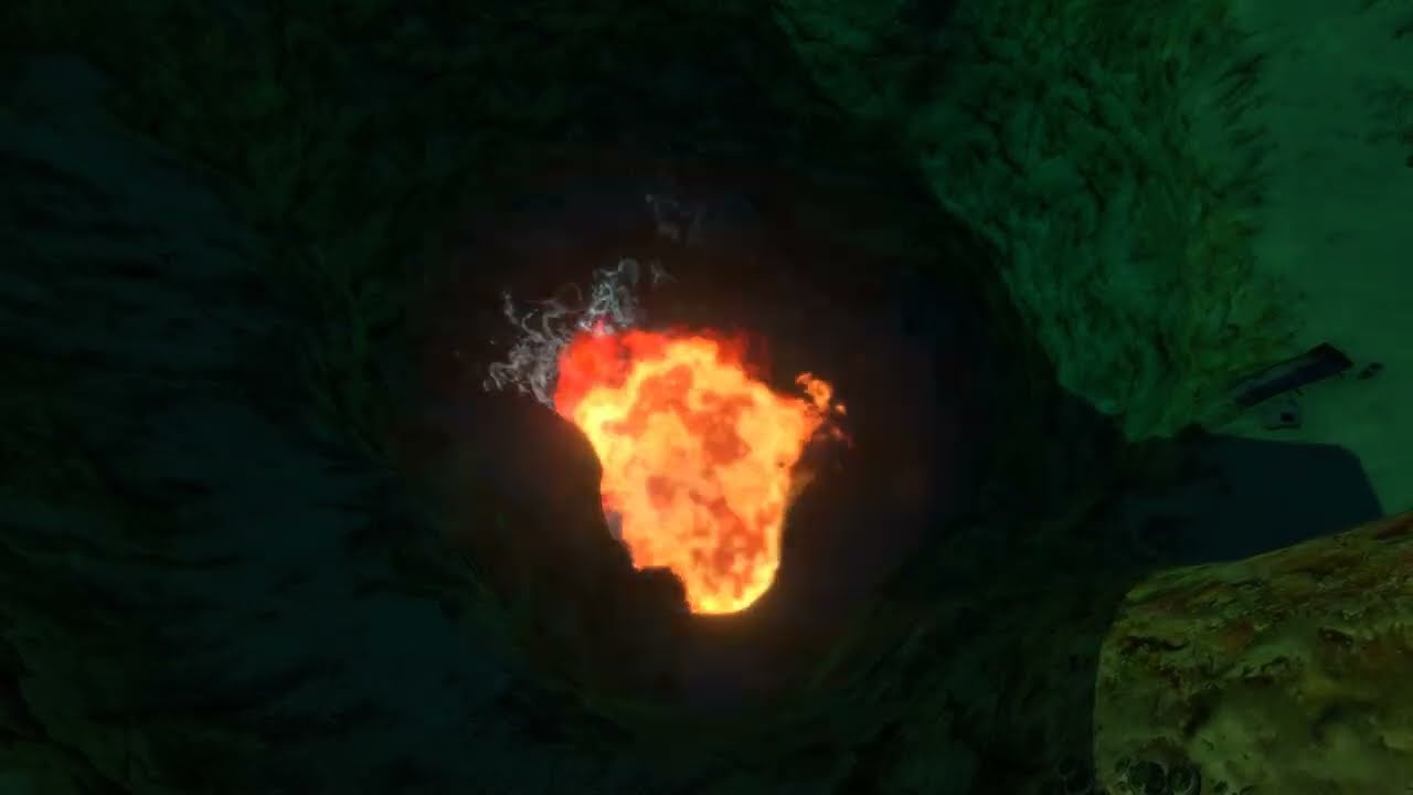 Watching the Shallows Lava Geyser (w/ in-game ambience & no music)