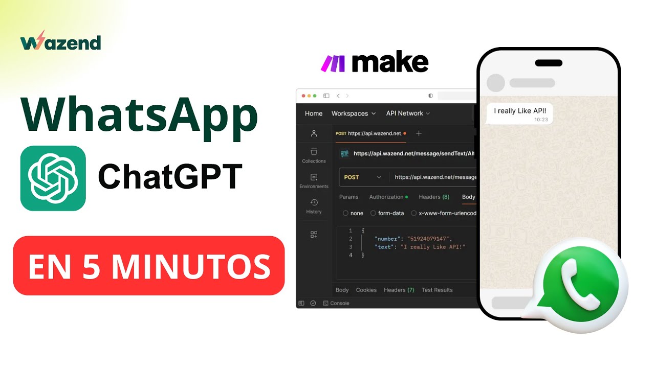 Integra WhatsApp con ChatGPT en 5 minutos o menos