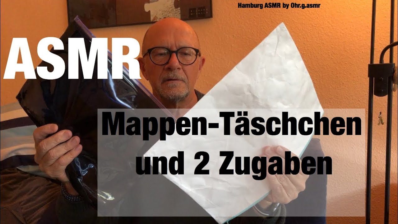 ASMR- Mappen / Täschchen und 2 Zugaben-Flüstern /tapping und crinkle sounds