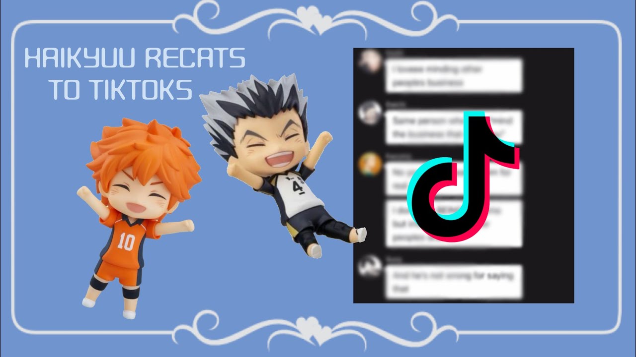 Haikyuu reacts to TikTok’s [] NO ANGST (yet..) [] WATCH BEGINNING PLEASE 🙏 [] SlickyHQ![]