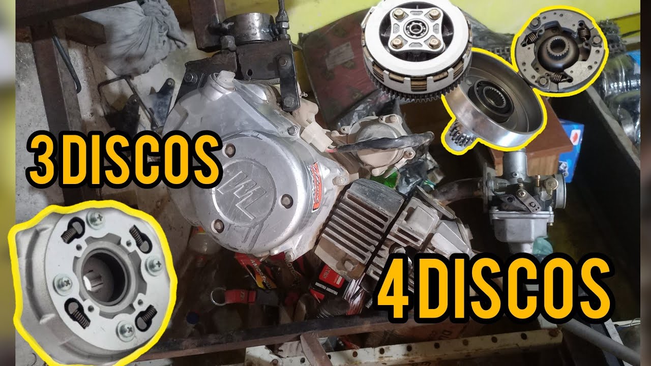 Como cambiar de embrague 3 discos a 4 discos en moto 110cc | parte #1