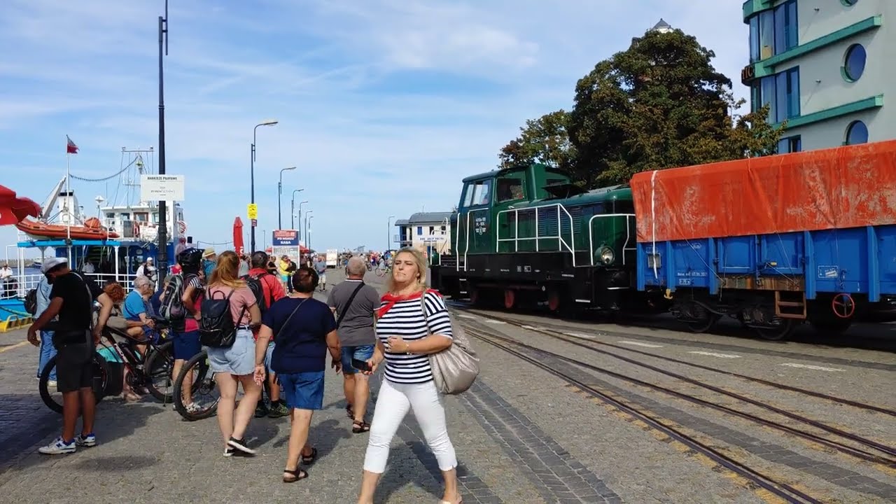 Pociąg w środku miasta Kołobrzeg cz.3