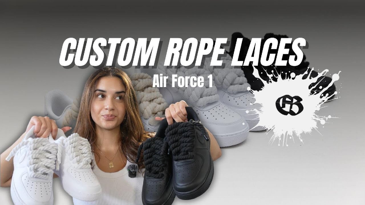 How to Add Rope Laces to Nike Air Force 1 | Easy Custom Tutorial