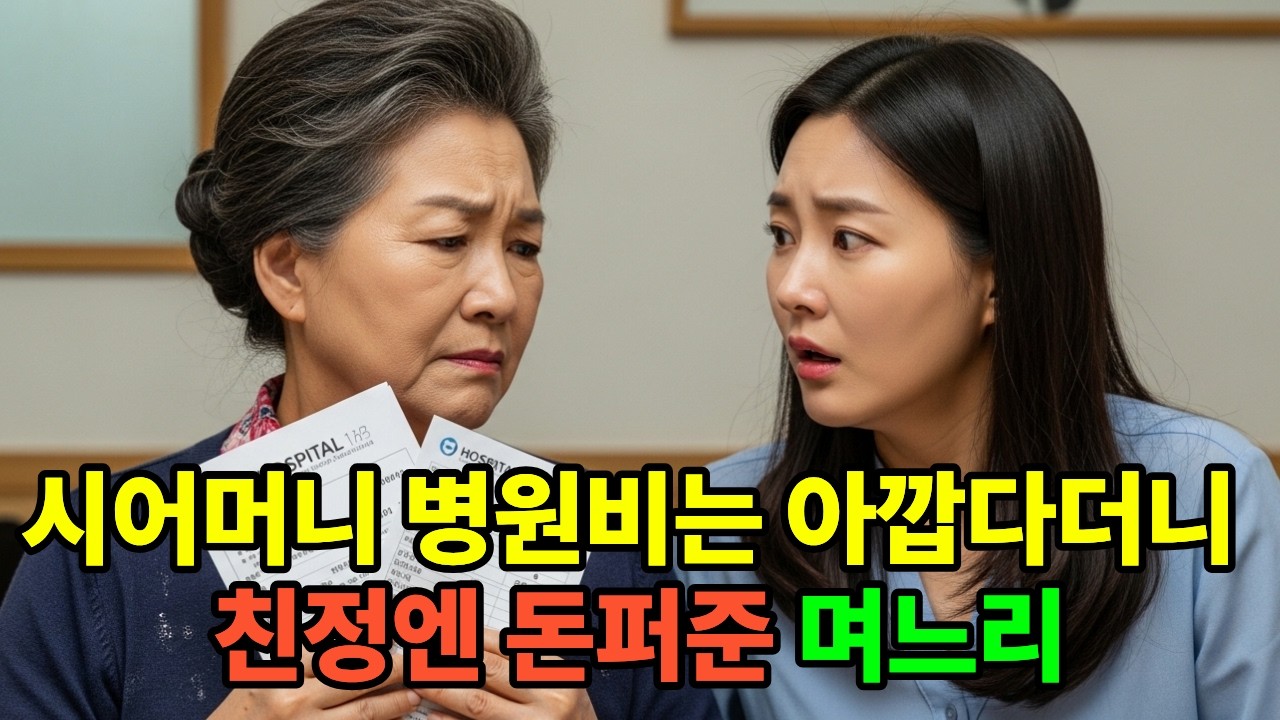 약값도 아깝다며 시어머니를 외면한 며느리, 친정으로 새나간 돈이 공개됐습니다