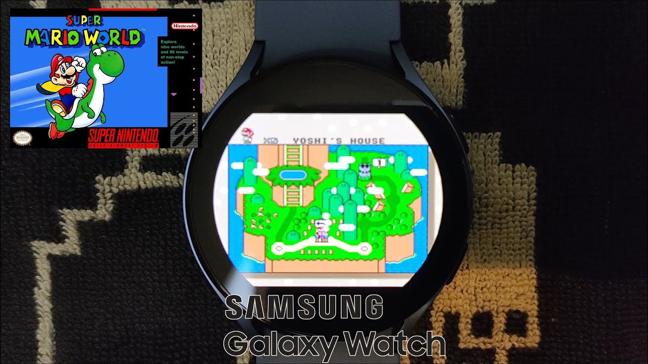 Play Super Mario World (SNES) on Galaxy Watch
