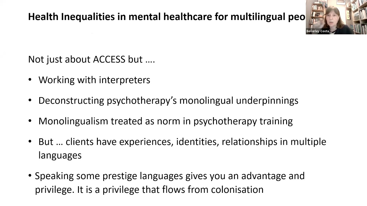Other Tongues: Psychological Therapies in a Multilingual World