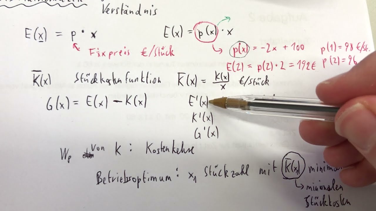 #Wirtschaftsmathematik: Grundlagen, Erklärungen fürs Verständnis und Beispiele