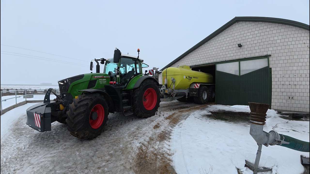 Zamarznięta pompa w beczce 🥶 Przepompowywanie gnojowicy | Dzień na gospodarstwie mlecznym 🥛🐄 #11