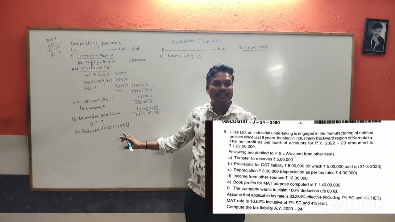 Assessment of Company| Income Tax Return (ITR) | KUD | B.Com |