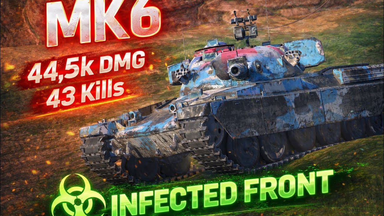 Infected Front 43 Kills/ 44,5k Dmg #wotblitz 