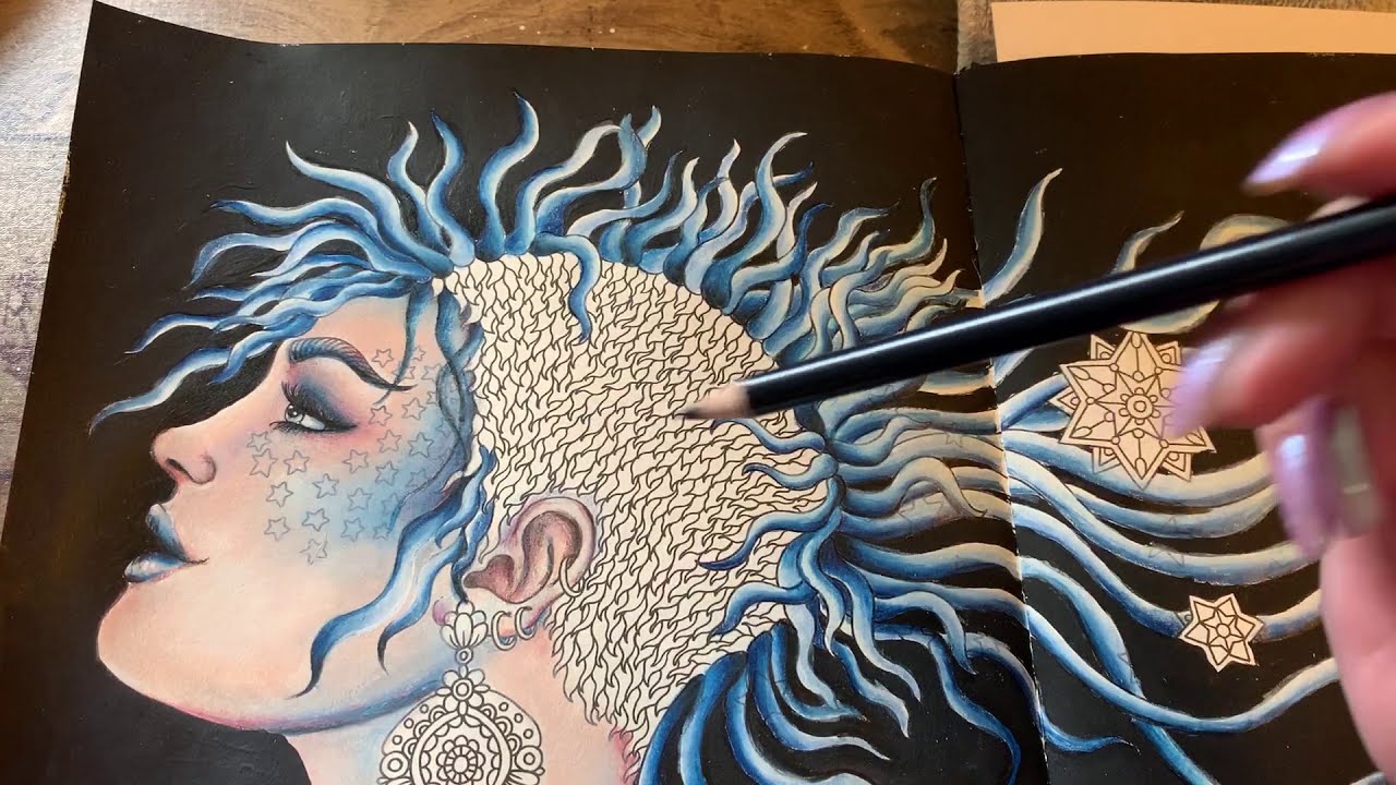 Adult Coloring  Magical Dawn Mohawk Part 2