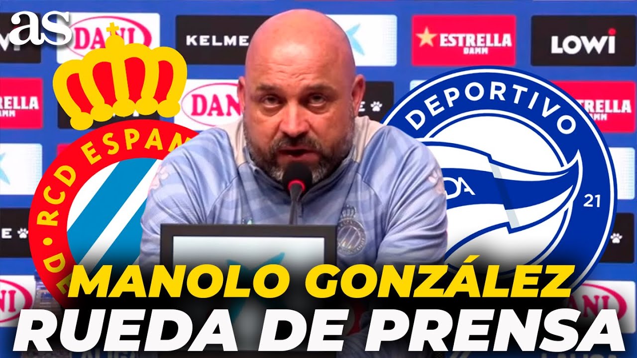 MANOLO GONZÁLEZ, RUEDA DE PRENSA completa previa al ESPANYOL - ALAVÉS | LALIGA
