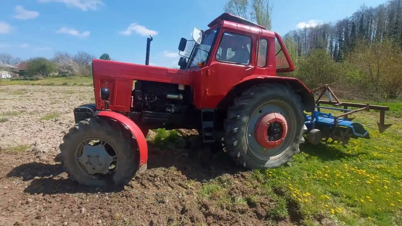 Mtz82, talajmaró próba.
