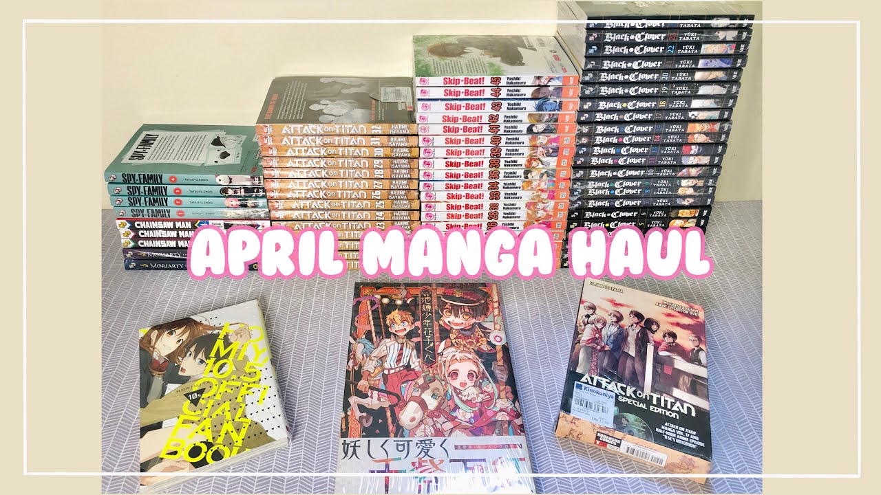 HUGE MANGA HAUL AND UNBOXING ✨|  60+ VOLUMES APRIL 2021