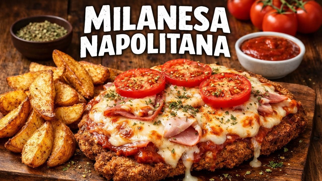 Milanesa Napolitana casera fácil y deliciosa