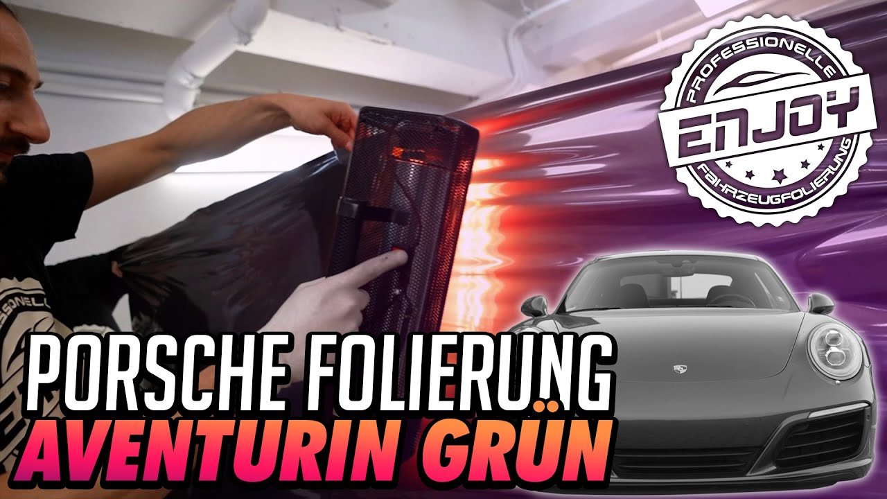 Enjoy Fahrzeugfolierung | Wir folieren einen Porsche in Aventurin Grün!