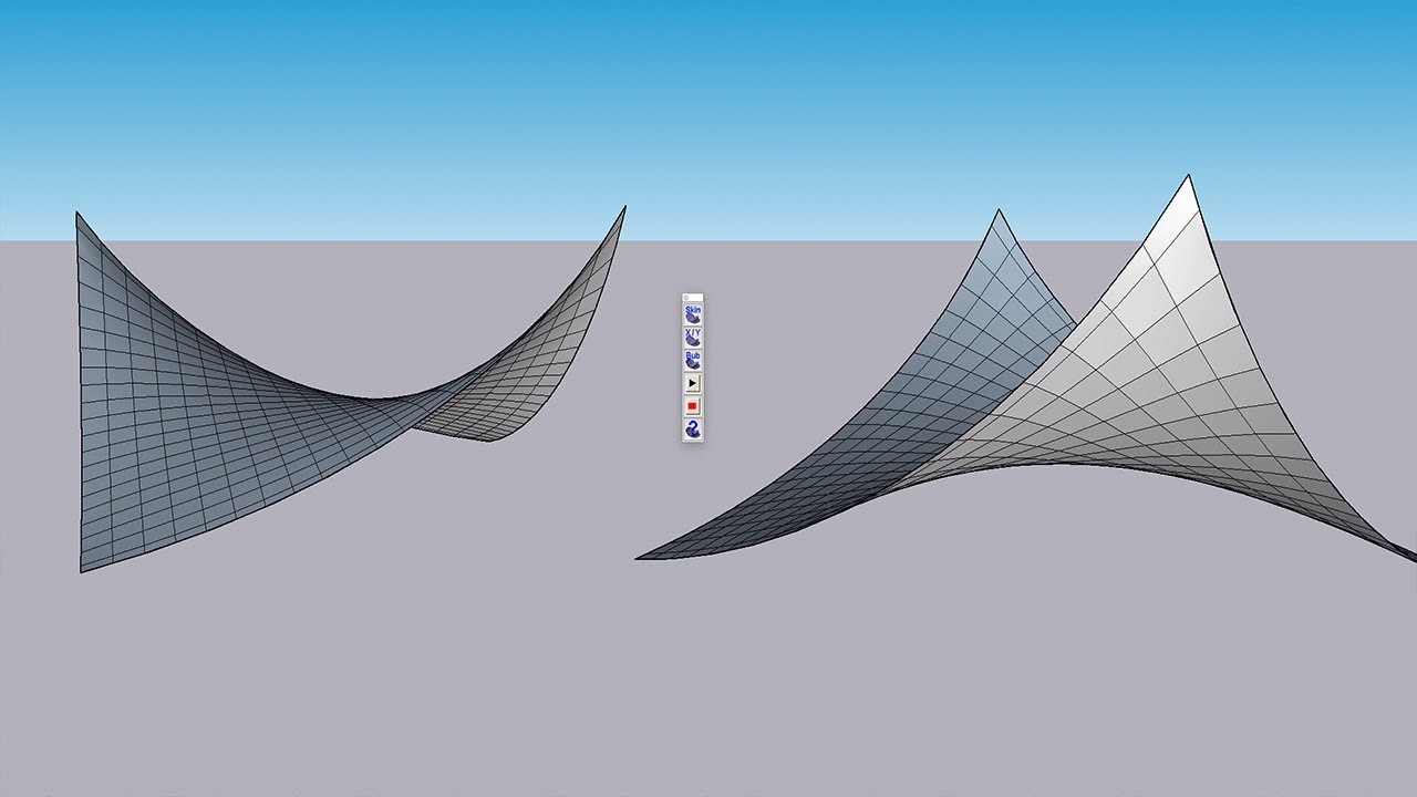 Modeling Tensile Structures with Soap Skin in Sketchup