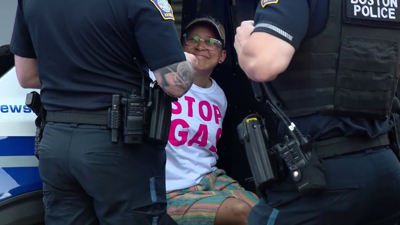 5 arrested after climate protest in Copley Square