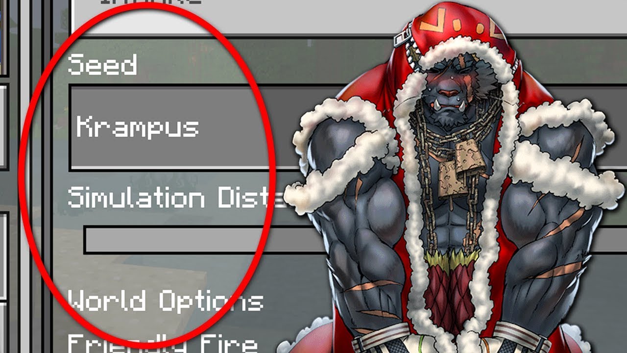 Do NOT Play the KRAMPUS SEED in Minecraft Pocket Edition (Krampus World)