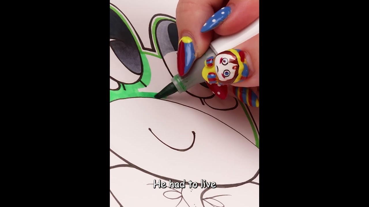 Drawing Ribbit from The Amazing Digital Circus