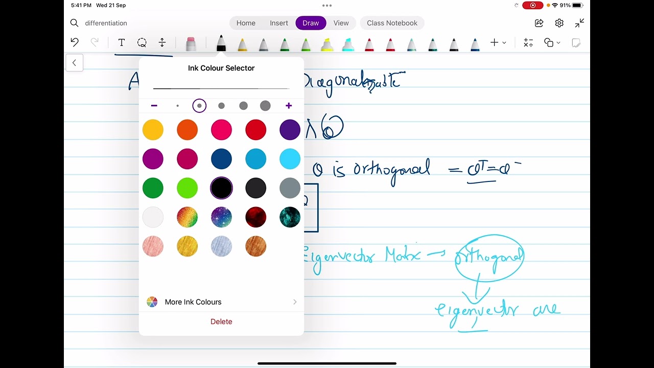 Orthogonally Diagonalizable Matrices