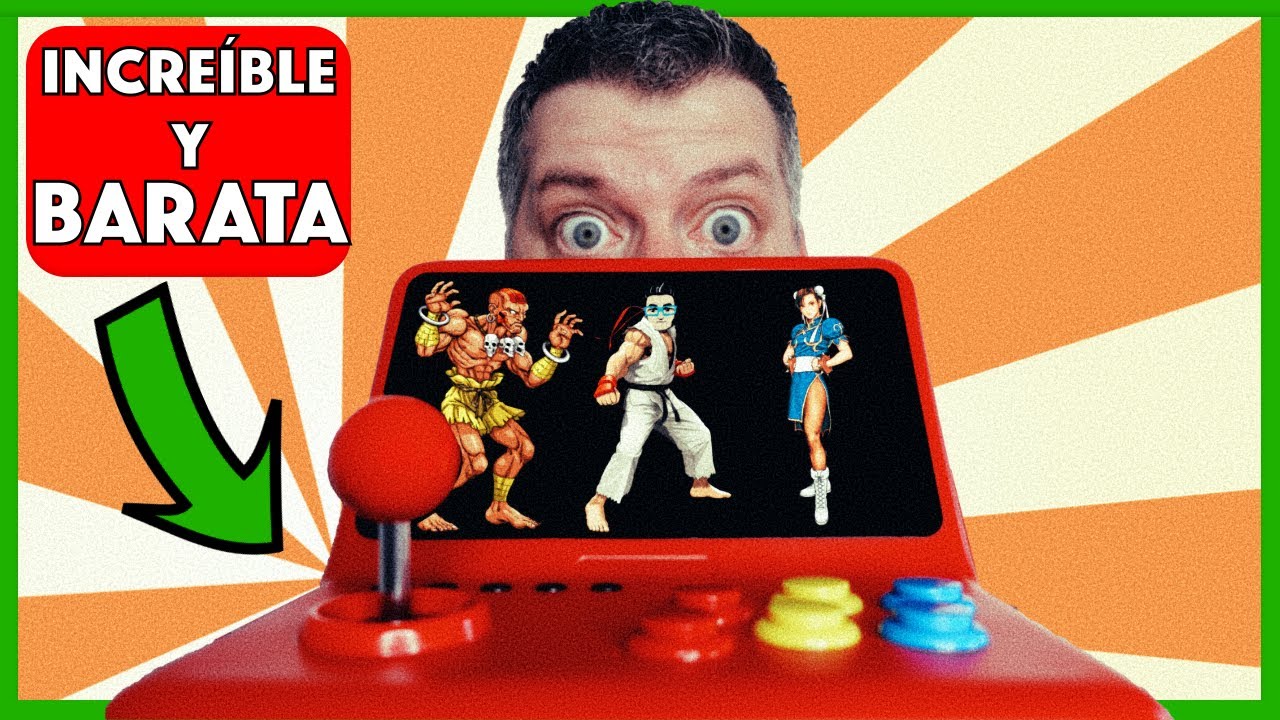 2.000 JUEGOS RETRO 👾 EN ESTA MINI ARCADE CHINA BARATA 🇨🇳| POWKIDDY A12