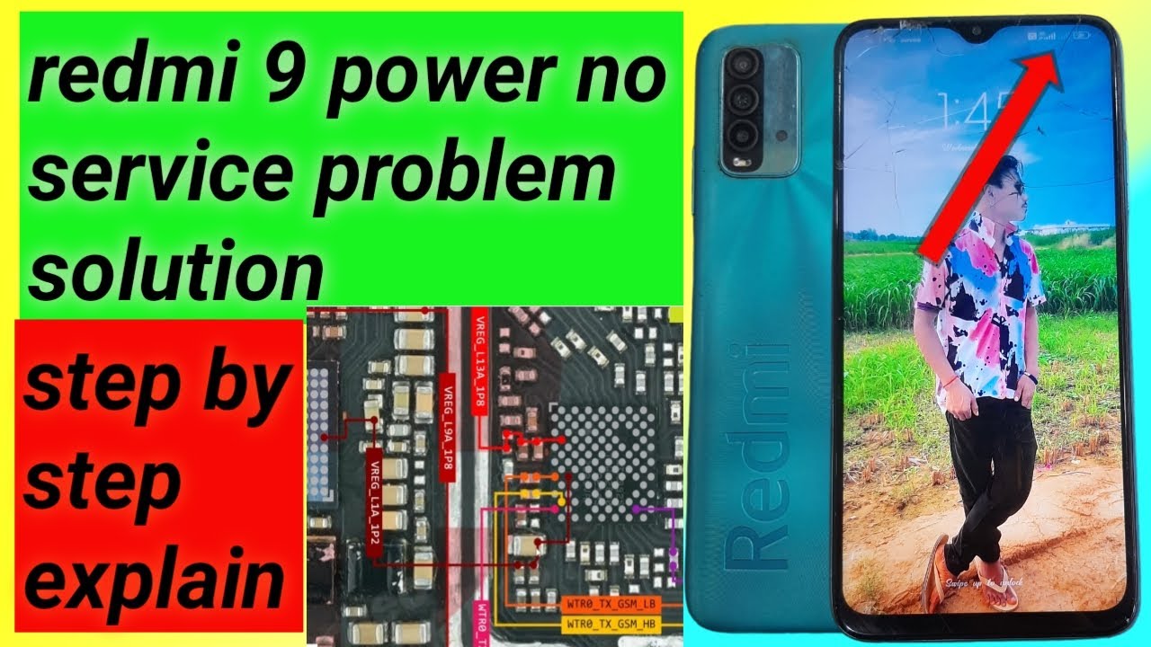 Redmi 9 Power no service problem/no network problem solution fully explain