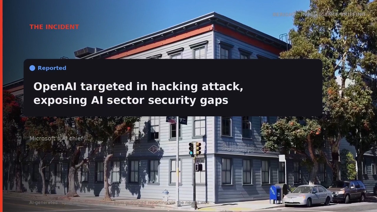 RERIGHT &middot; OpenAI hacking incident is &lsquo;warning shot&rsquo; on cyber security,