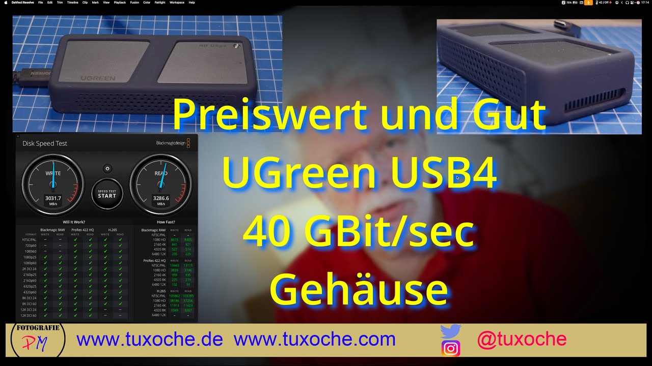 Preiswert und gut UGreen USB4 40GBit/sec Gehäuse