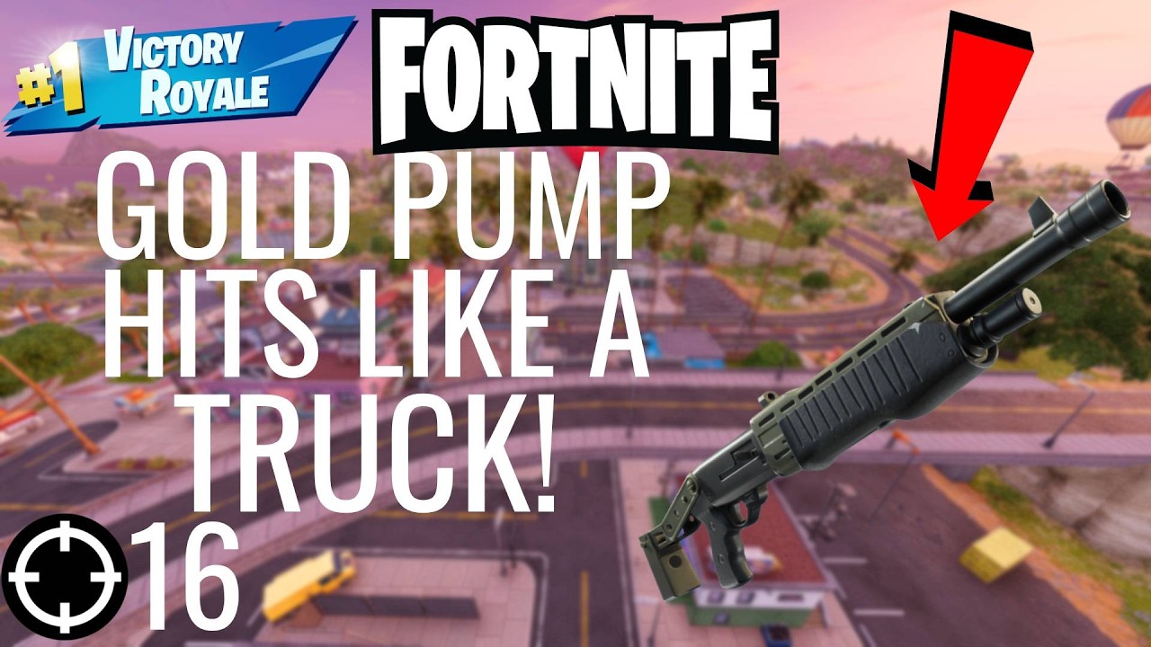 Playing Fortnite Solo GOLD PUMP HITS LIKE A TRUCK!