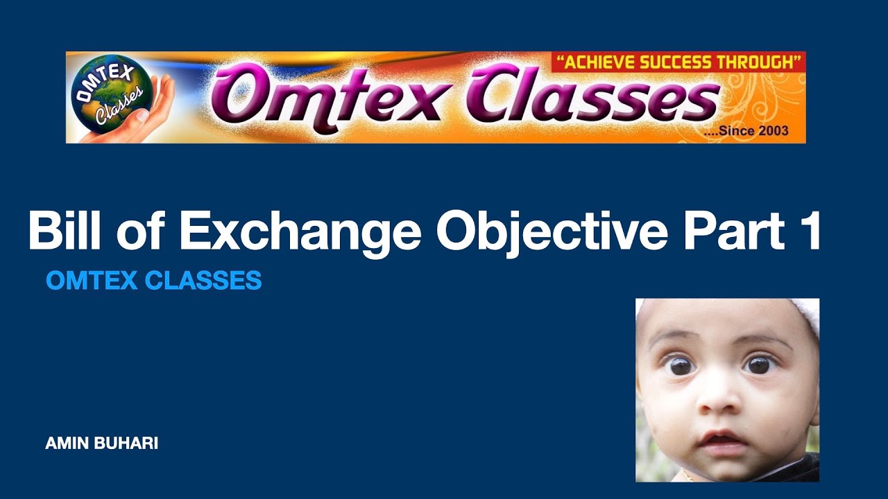 Bill of Exchange Objective Part 1