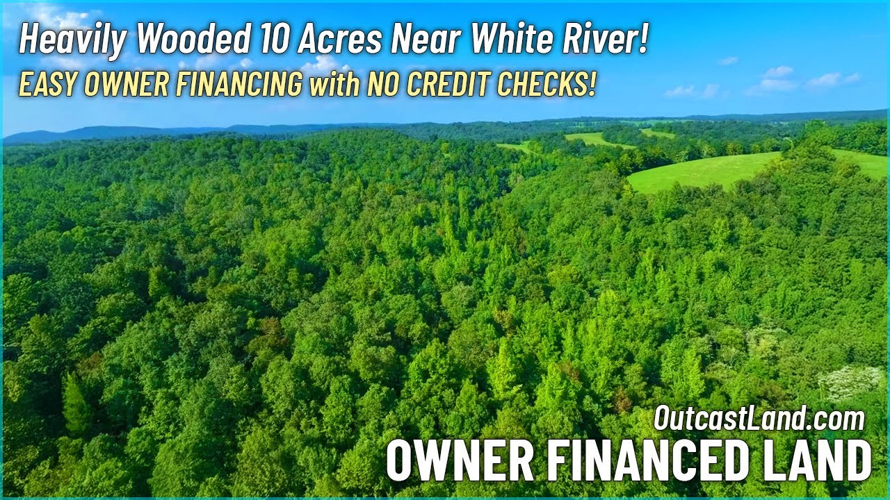 10 Acres & Creek [$1,500 Down] Owner Financed Land for Sale in AR - Drone Footage - WZ34