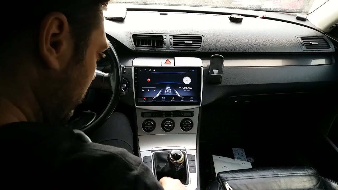 Montaj Navigatie Android 11 ecran 10 inch pe Passat B6