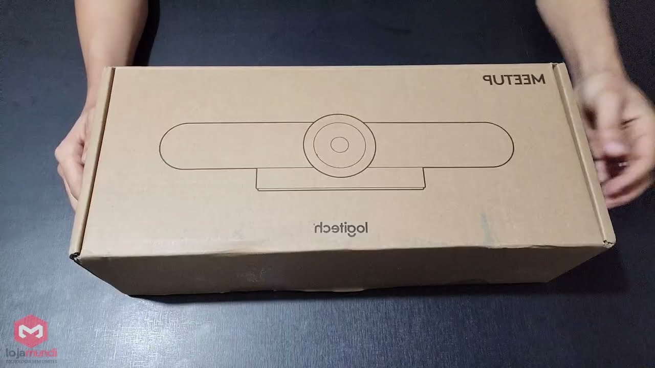 Câmera Webcam Logitech Meet Up - Unboxing LojaMundi