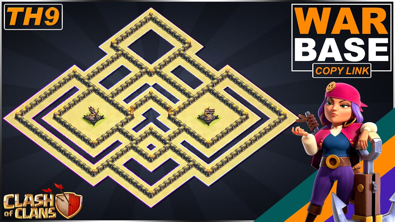 New BEST! TH9 Base 2021 | Town Hall 9 (TH9) War Base Design - Clash of Clans
