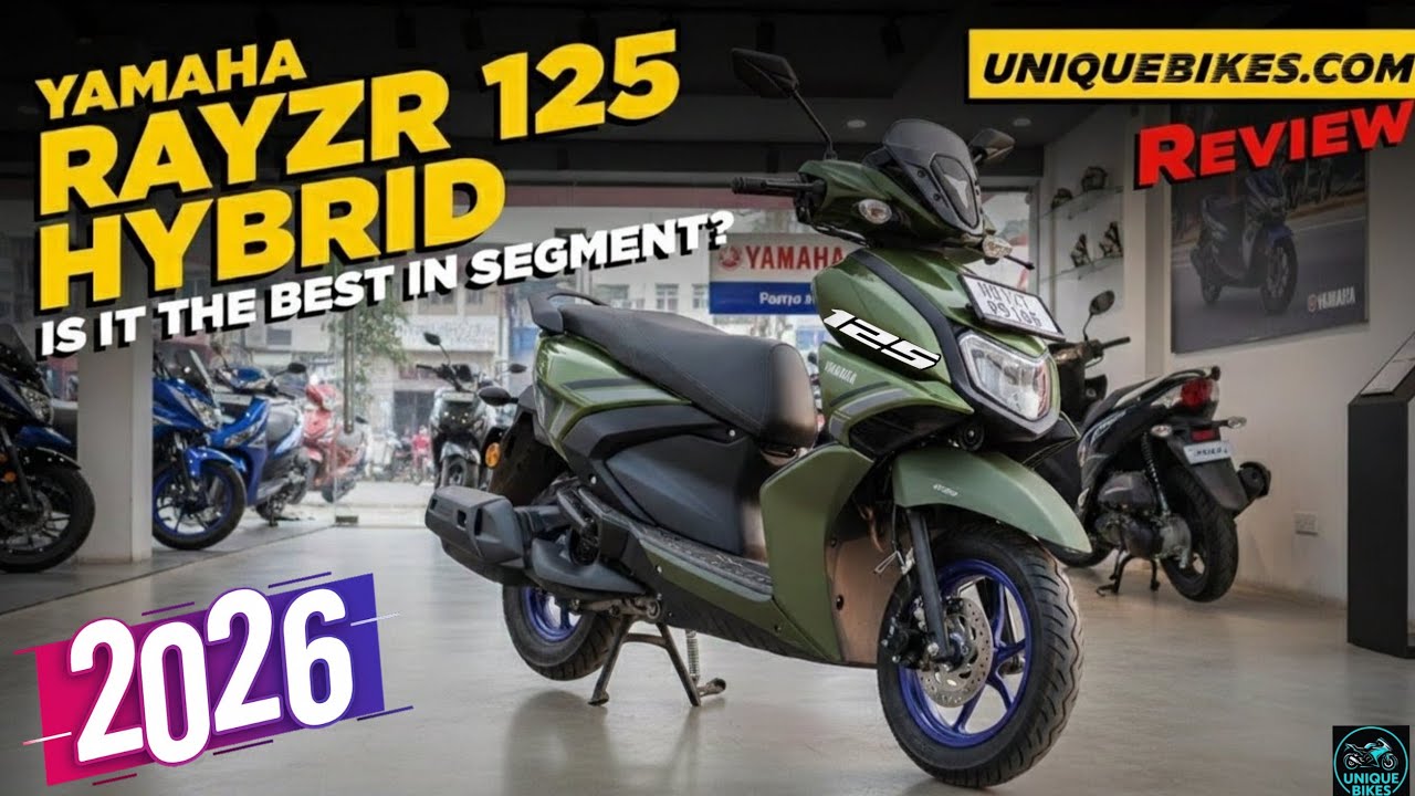 New 2026 Model Yamaha Ray ZR 125 All New Colour Update BS7 Varient Launched With Hazard & TDR Meter