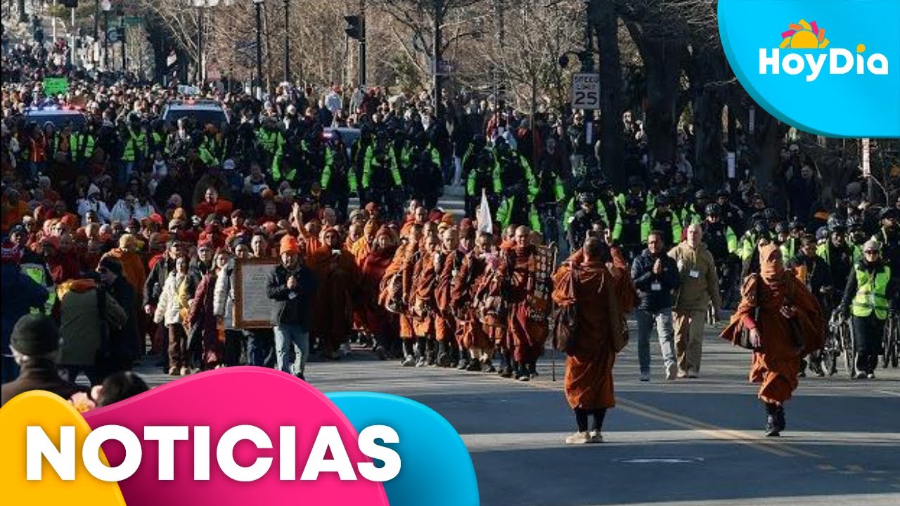EN VIVO: Bienvenida a los monjes budistas en el Monumento a la Paz, en Washington, D.C.