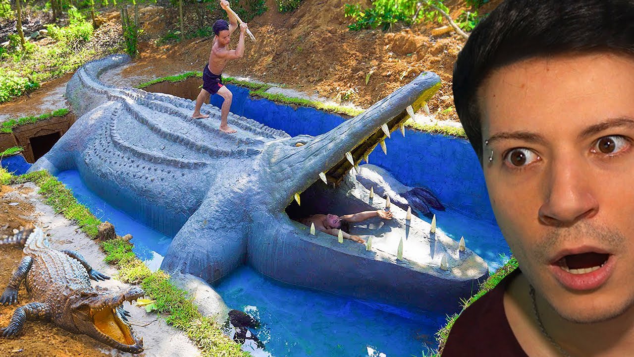 HANNO FATTO UN COCCODRILLO GIGANTE *piscina assurda*