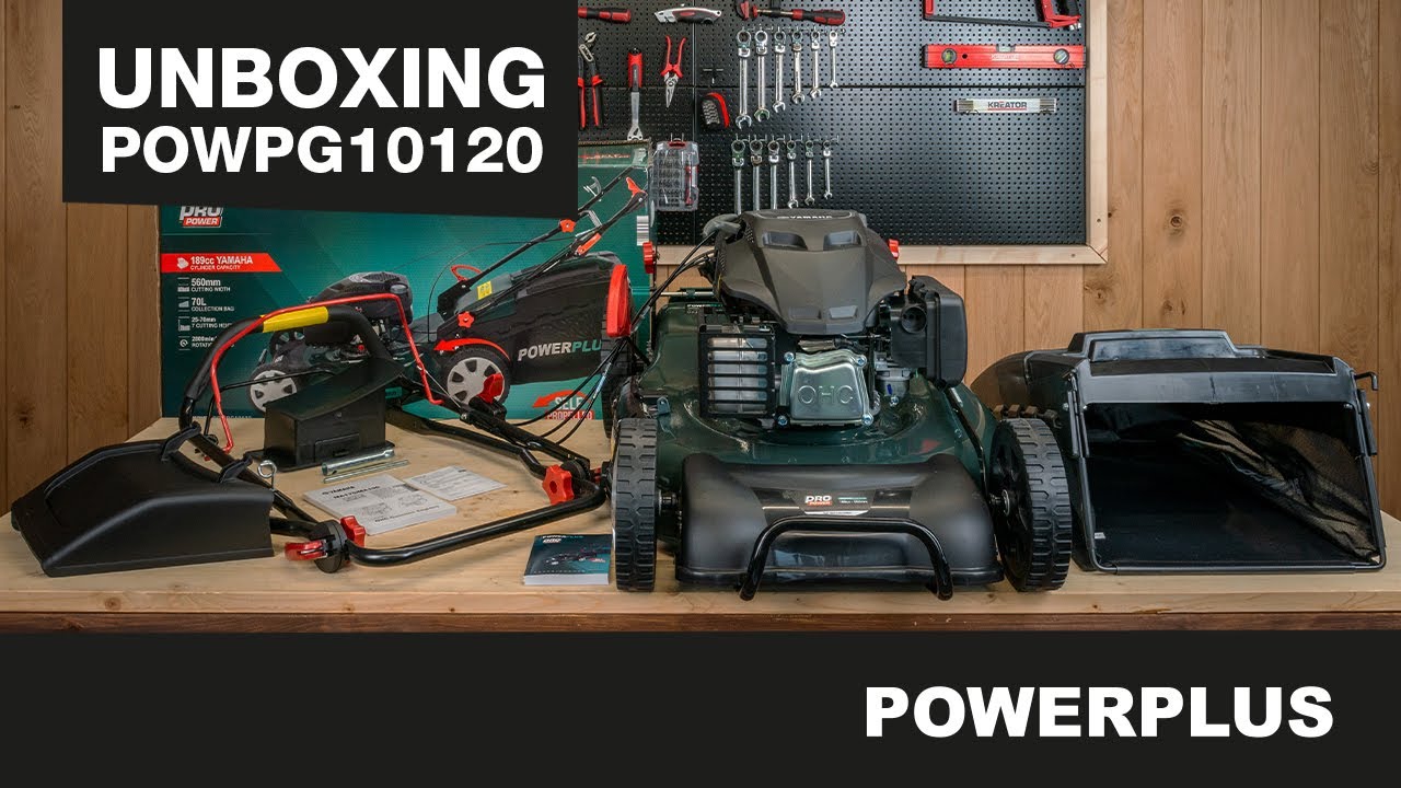 POWERPLUS - D&eacute;ballage du POWPG10120 Tondeuse &agrave; gazon